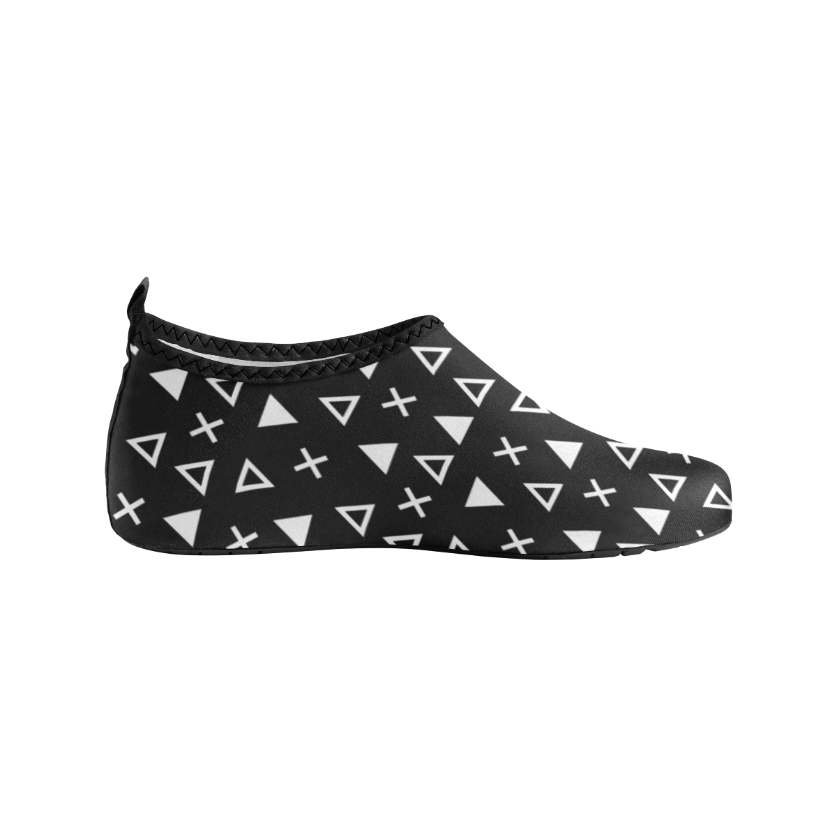 Geo Line Triangle Kids' Slip-On Water Shoes (Model 056)