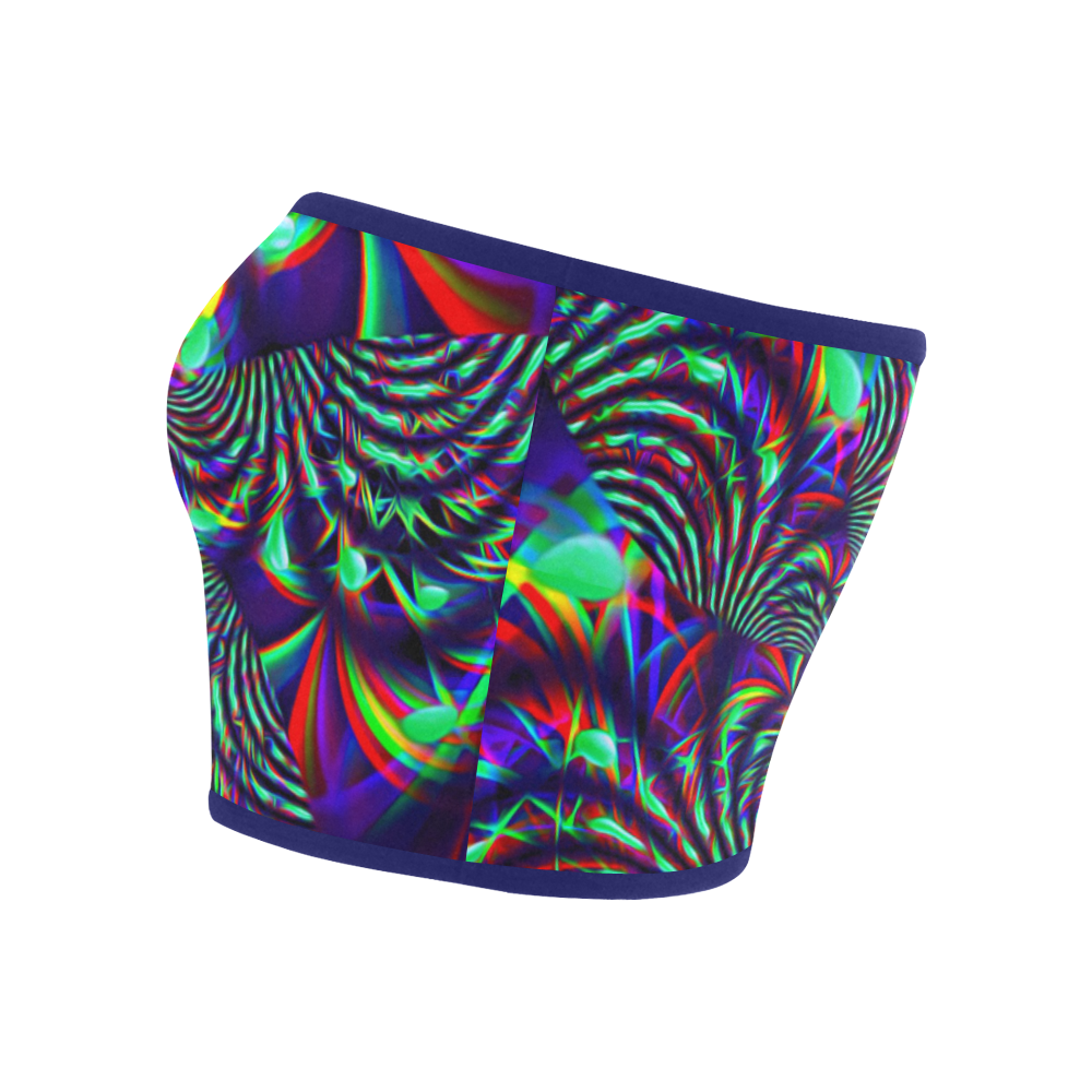 Slime Burst Fractal Bandeau Top