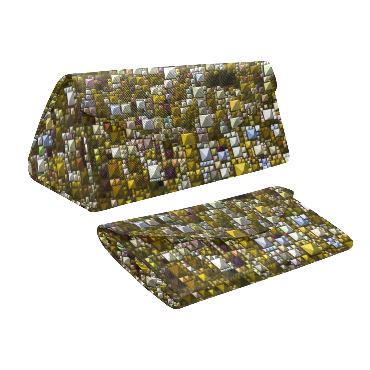Sparkling and glittering, golden by JamColors Custom Foldable Glasses Case