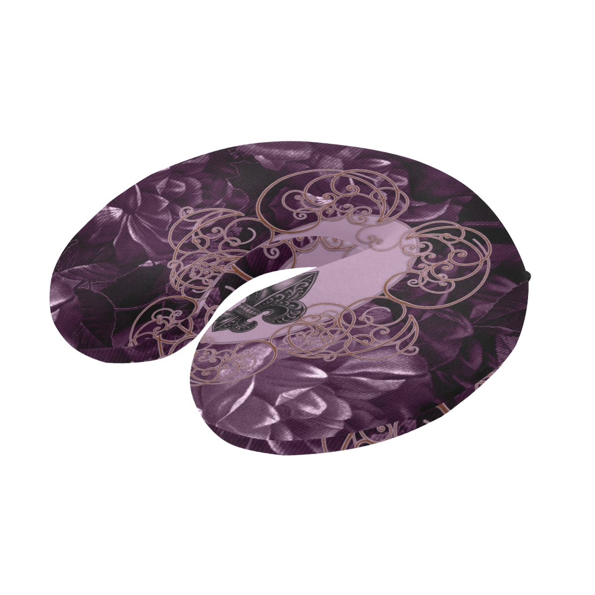 Flowers in soft violet colors U-Shape Travel Pillow