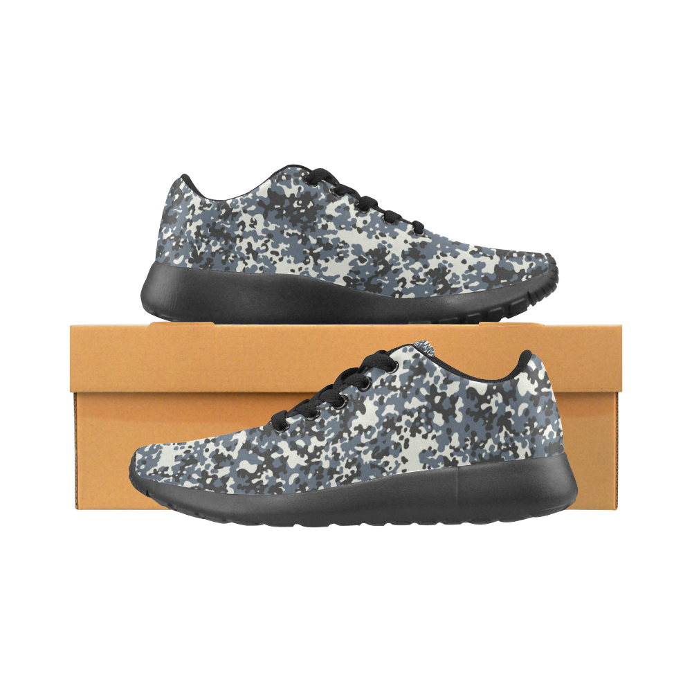 Urban City Black/Gray Digital Camouflage Men's Running Shoes/Large Size (Model 020)