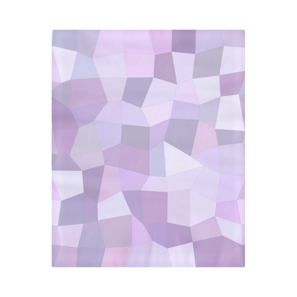 Pastel Purple Mosaic Duvet Cover 86"x70" ( All-over-print)