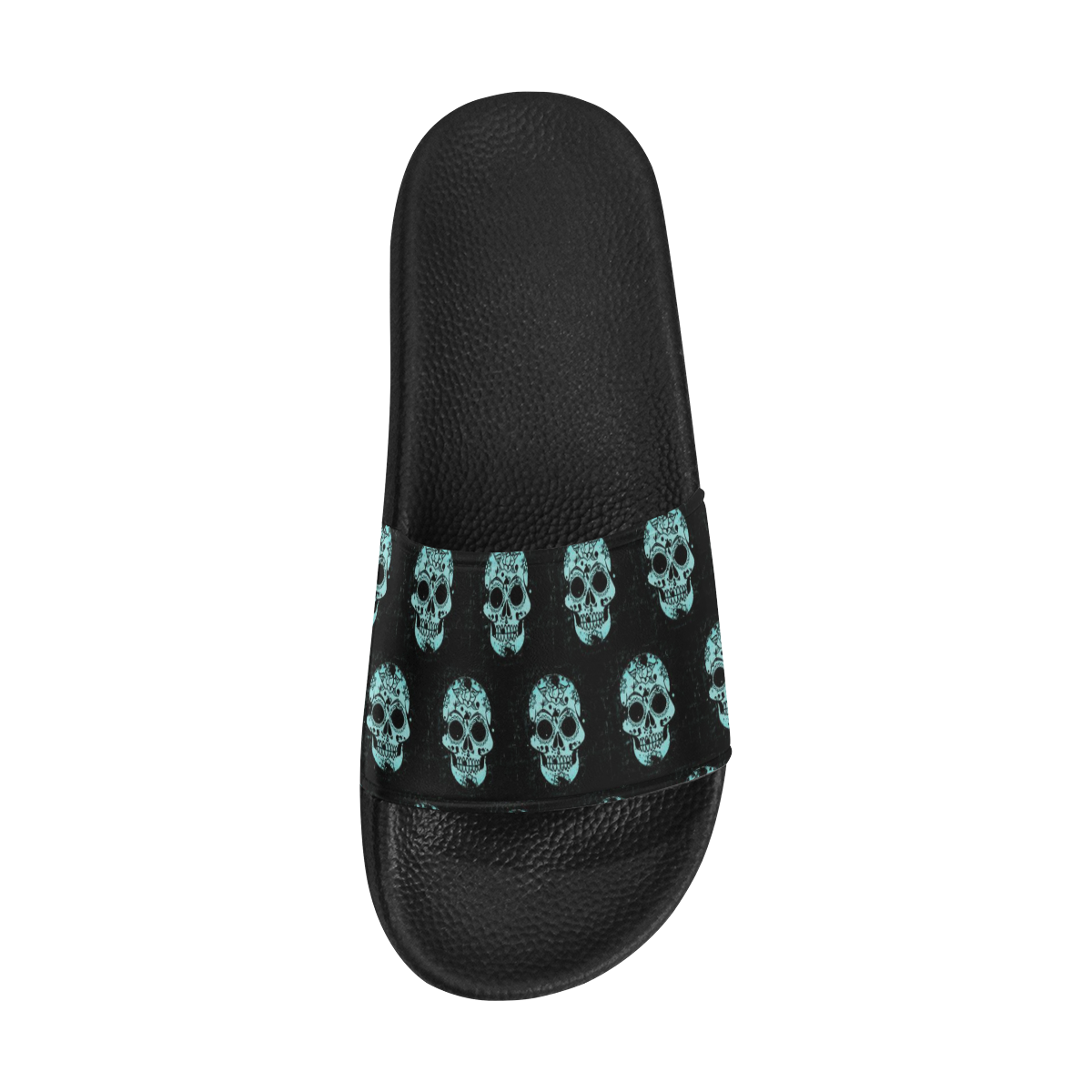 new skull allover pattern  04H Men's Slide Sandals (Model 057)