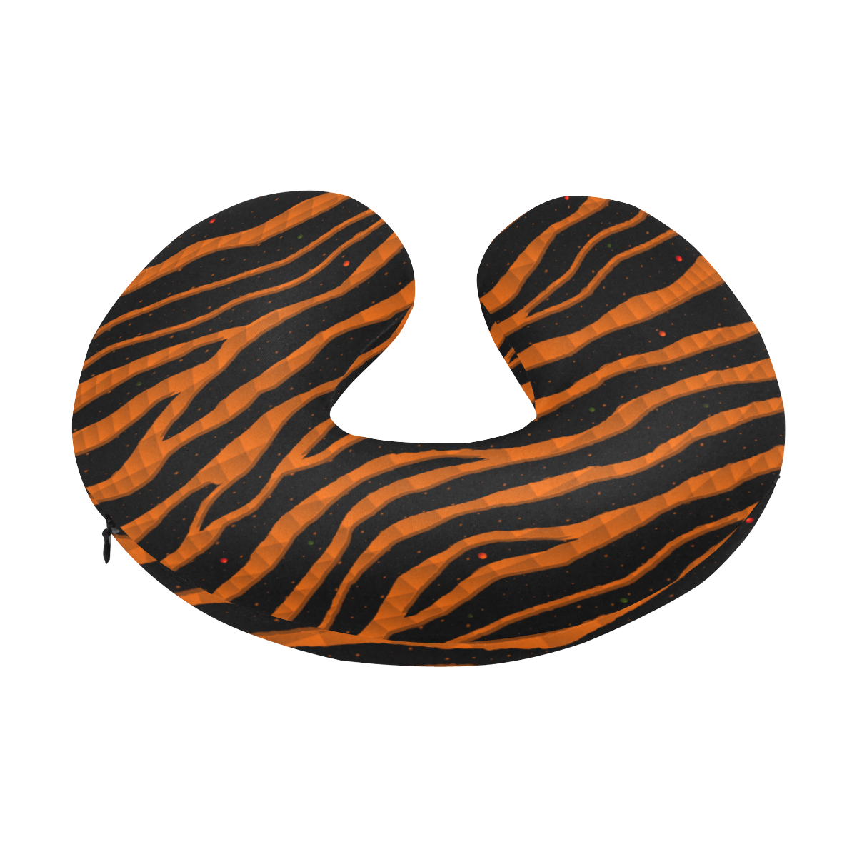 Ripped SpaceTime Stripes - Orange U-Shape Travel Pillow