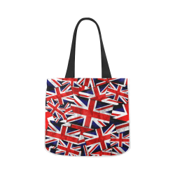 Union Jack British UK Flag - White Canvas Tote Bag 02 Model 1603 (Two sides)
