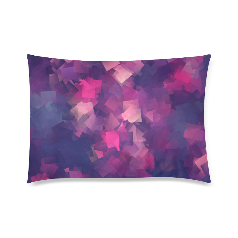 purple pink magenta cubism #modern Custom Zippered Pillow Case 20"x30" (one side)