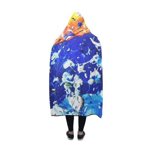 Abstract Art Hooded Blanket 60''x50''