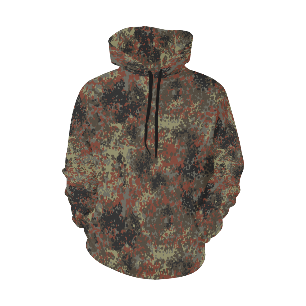 German Flecktarn 5 Colors Camouflage All Over Print Hoodie for Men (USA Size) (Model H13)