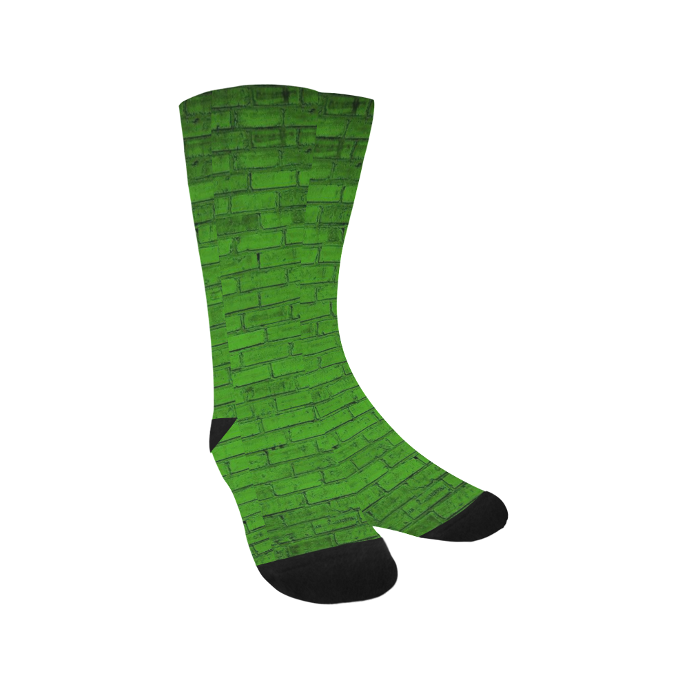 brick paint green socks Trouser Socks