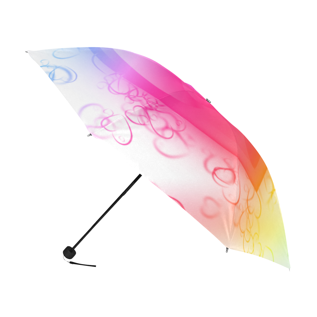 Rainbow Heart Anti-UV Foldable Umbrella (U08)