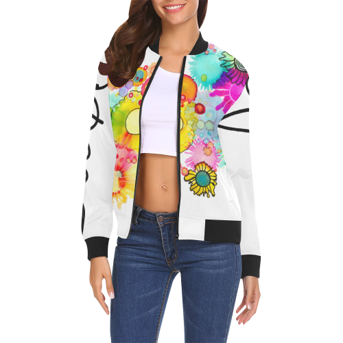 Jolly Not a Rancher Womens Jacket All Over Print Bomber Jacket for Women (Model H19)