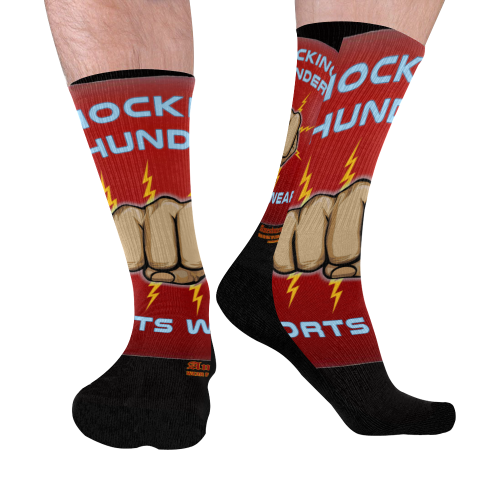 Shocking Thunder Mid Calf Socks Mid-Calf Socks (Black Sole)