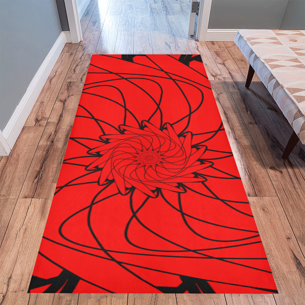 Ancient flower Area Rug 9'6''x3'3''