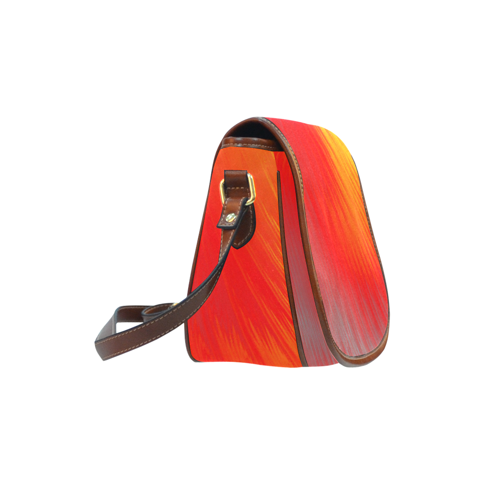 Hilbert Grid Fiery Saddle Bag/Small (Model 1649) Full Customization