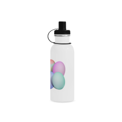 Pastel Colored Easter Eggs Manchester Sports Bottle(22OZ)