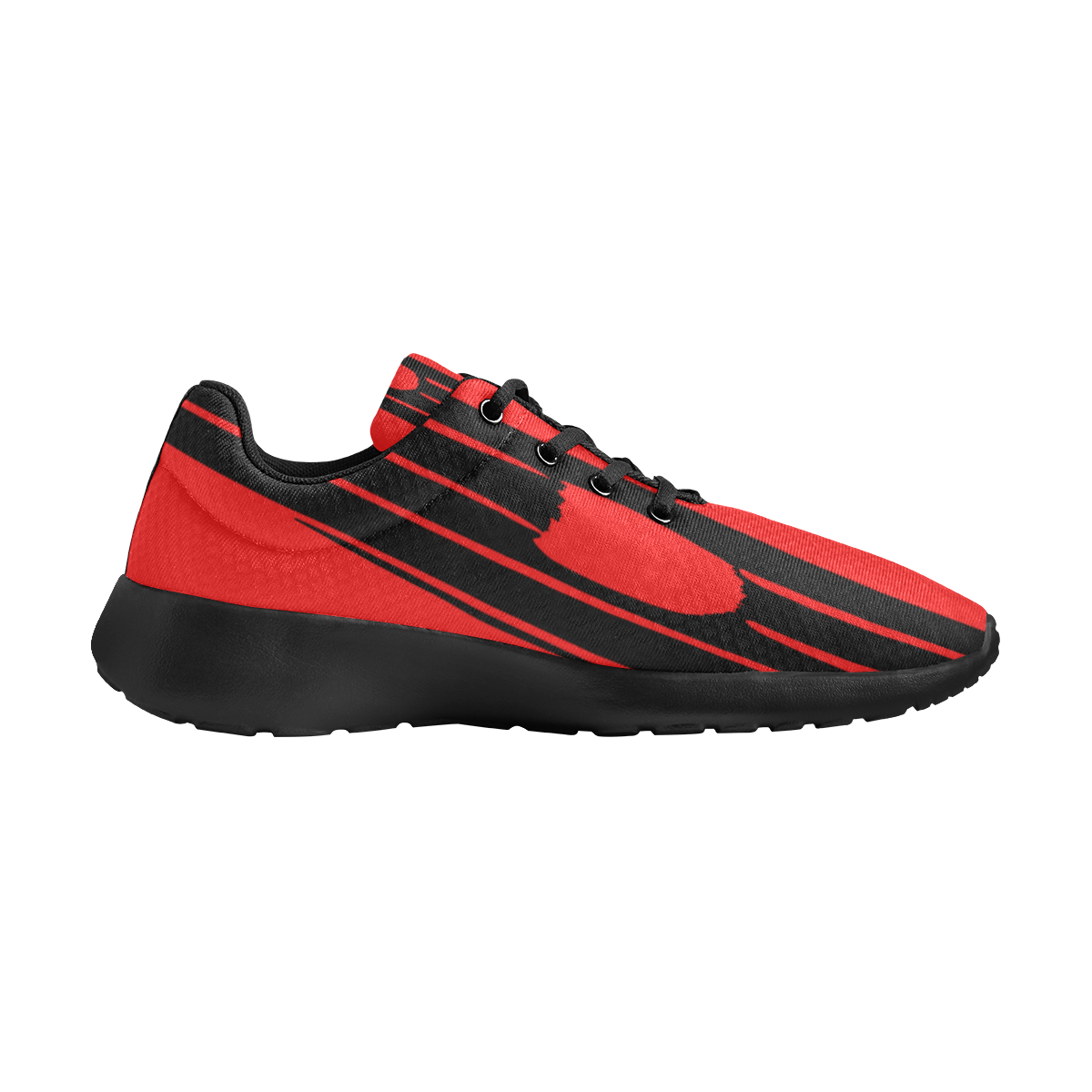 deportivas de mujer patron rojo y negro Women's Athletic Shoes (Model 0200)
