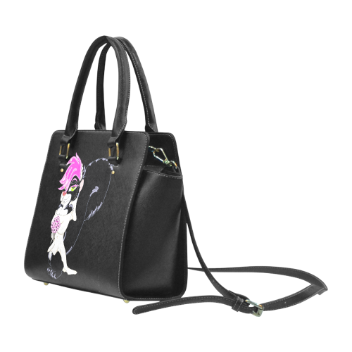 Punk Skunk Bride Black Classic Shoulder Handbag (Model 1653)