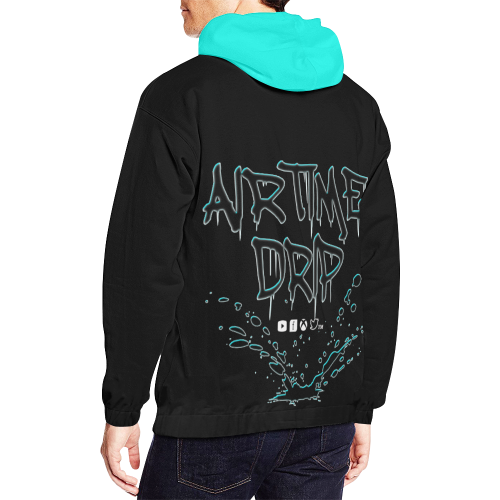 Drip AirTime Logo All Over Print Hoodie for Men/Large Size (USA Size) (Model H13)