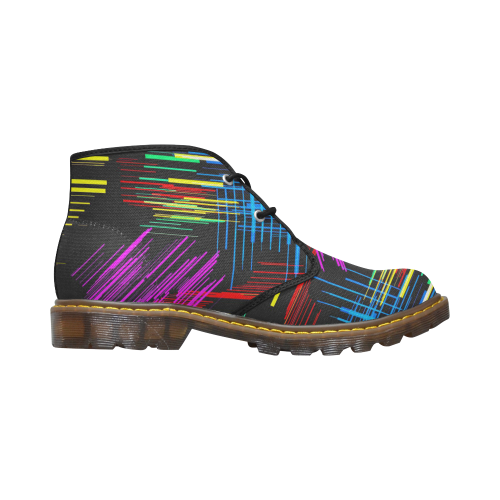 New Pattern factory 2A by JamColors Women's Canvas Chukka Boots/Large Size (Model 2402-1)