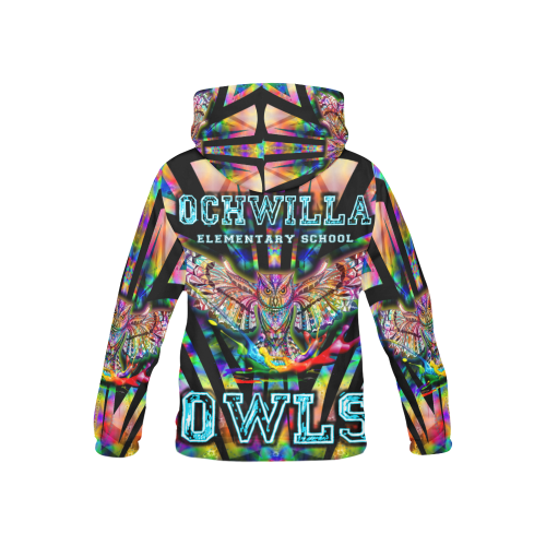 Ochwilla Elementary School Owls All Over Print Hoodie for Kid (USA Size) (Model H13)