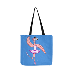 Flamingo Ballet Blue Reusable Shopping Bag Model 1660 (Two sides)