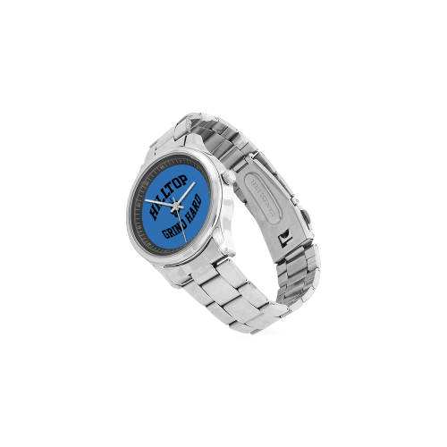 HillTop Grind Hard Blue Watch Men's Stainless Steel Watch(Model 104)