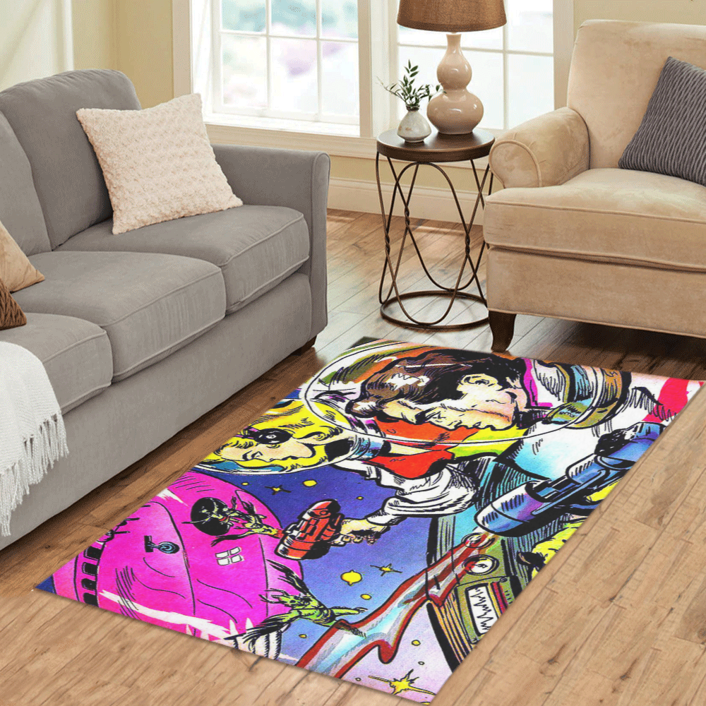 Battle in Space 2 Area Rug 5'x3'3''