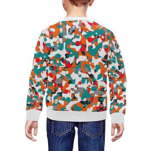 POP ART CAMOUFLAGE 1 All Over Print Crewneck Sweatshirt for Kids (Model H29)