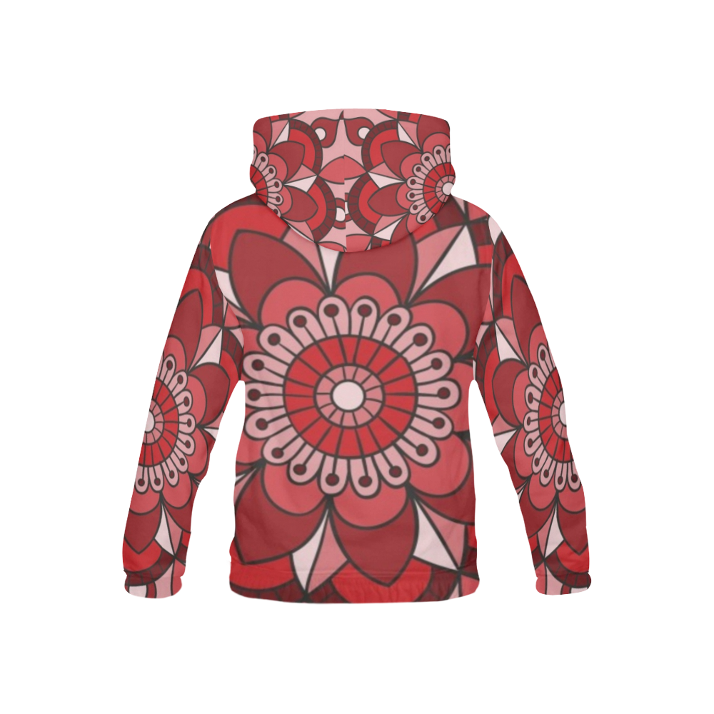 MANDALA HIBISCUS BEAUTY All Over Print Hoodie for Kid (USA Size) (Model H13)