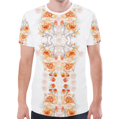 flower harmony New All Over Print T-shirt for Men/Large Size (Model T45)