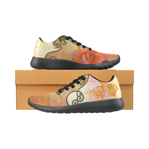 Beautiful flowers Men's Running Shoes/Large Size (Model 020)