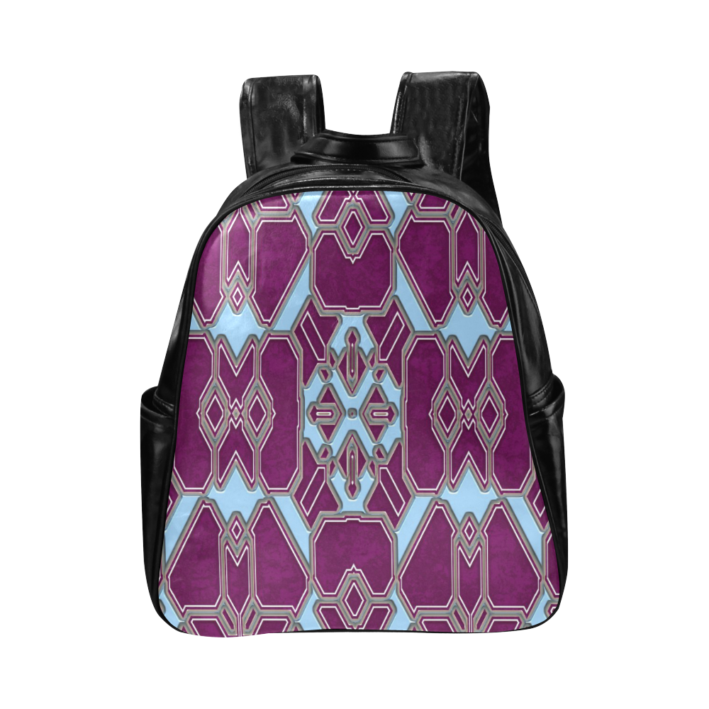 Art Deco 22 by JamColors Multi-Pockets Backpack (Model 1636)