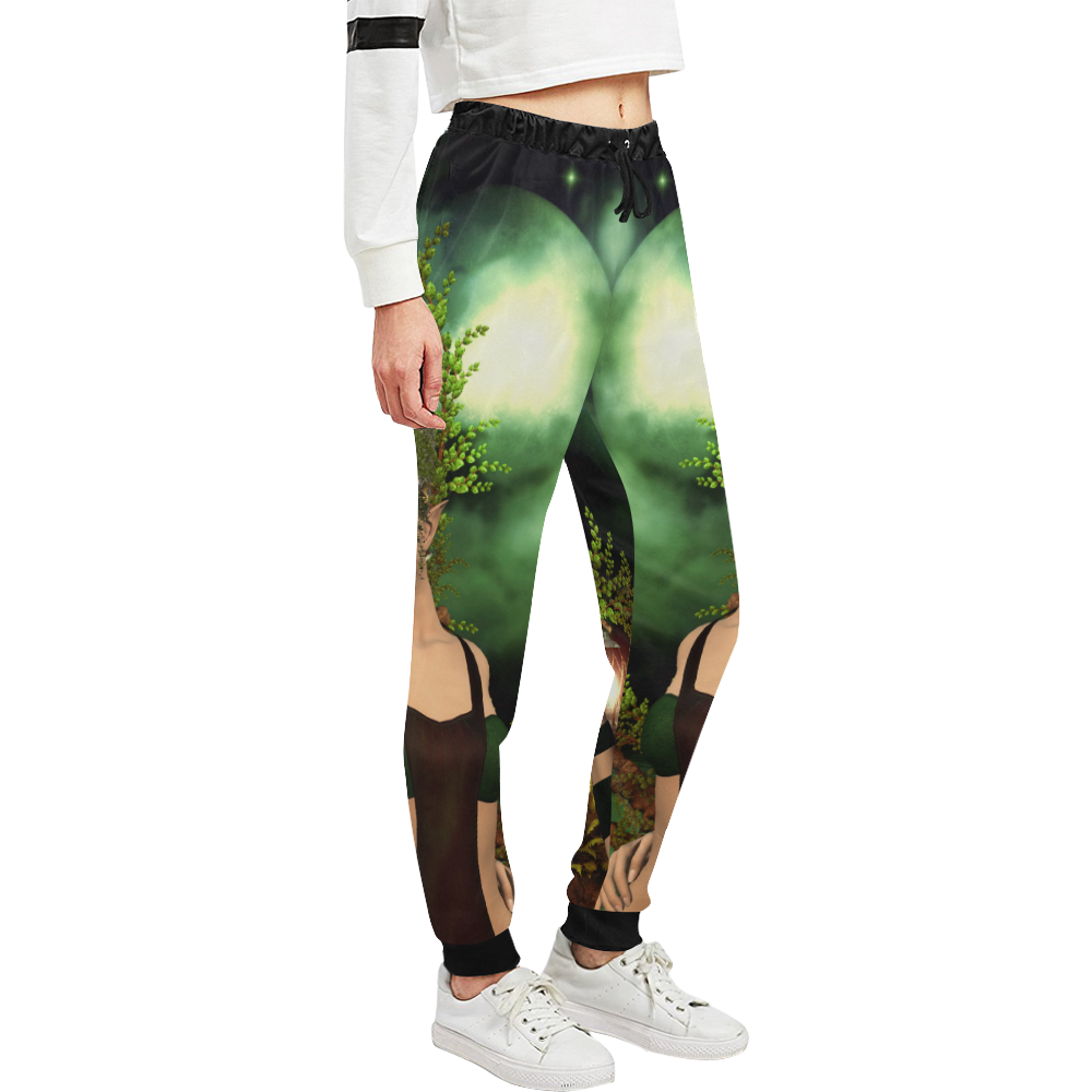 Beautiful fairy in the night Unisex All Over Print Sweatpants (Model L11)