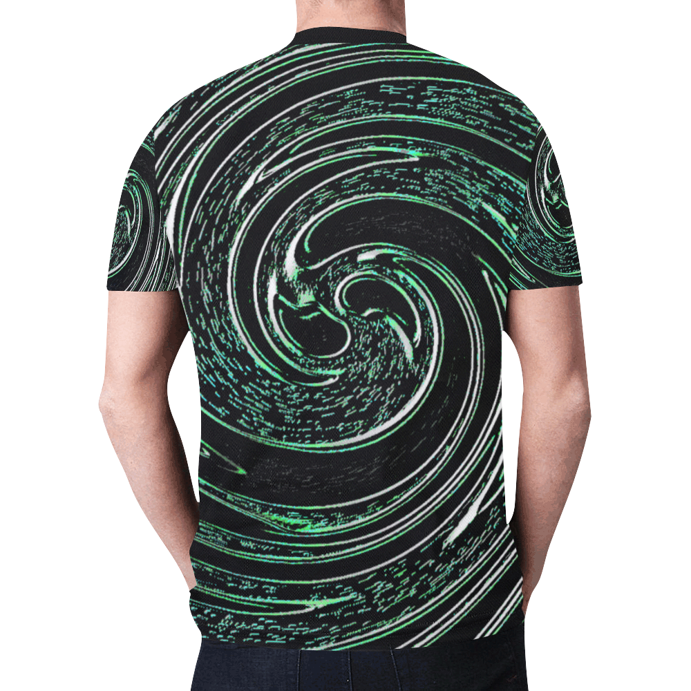 Swirly Grime Original Art by Grime Art Shop New All Over Print T-shirt for Men (Model T45)