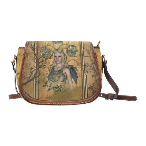 Wonderful dark fairy Saddle Bag/Large (Model 1649)