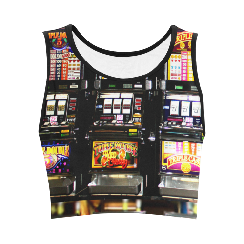 Lucky Slot Machines - Dream Machines Women's Crop Top (Model T42)