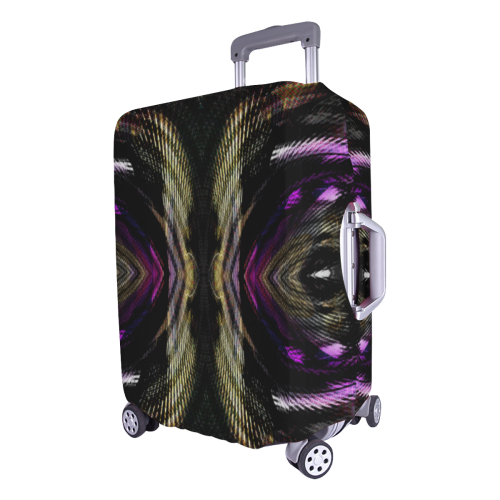 Purple Gold Dark Crew Luggage Cover/Large 26"-28"