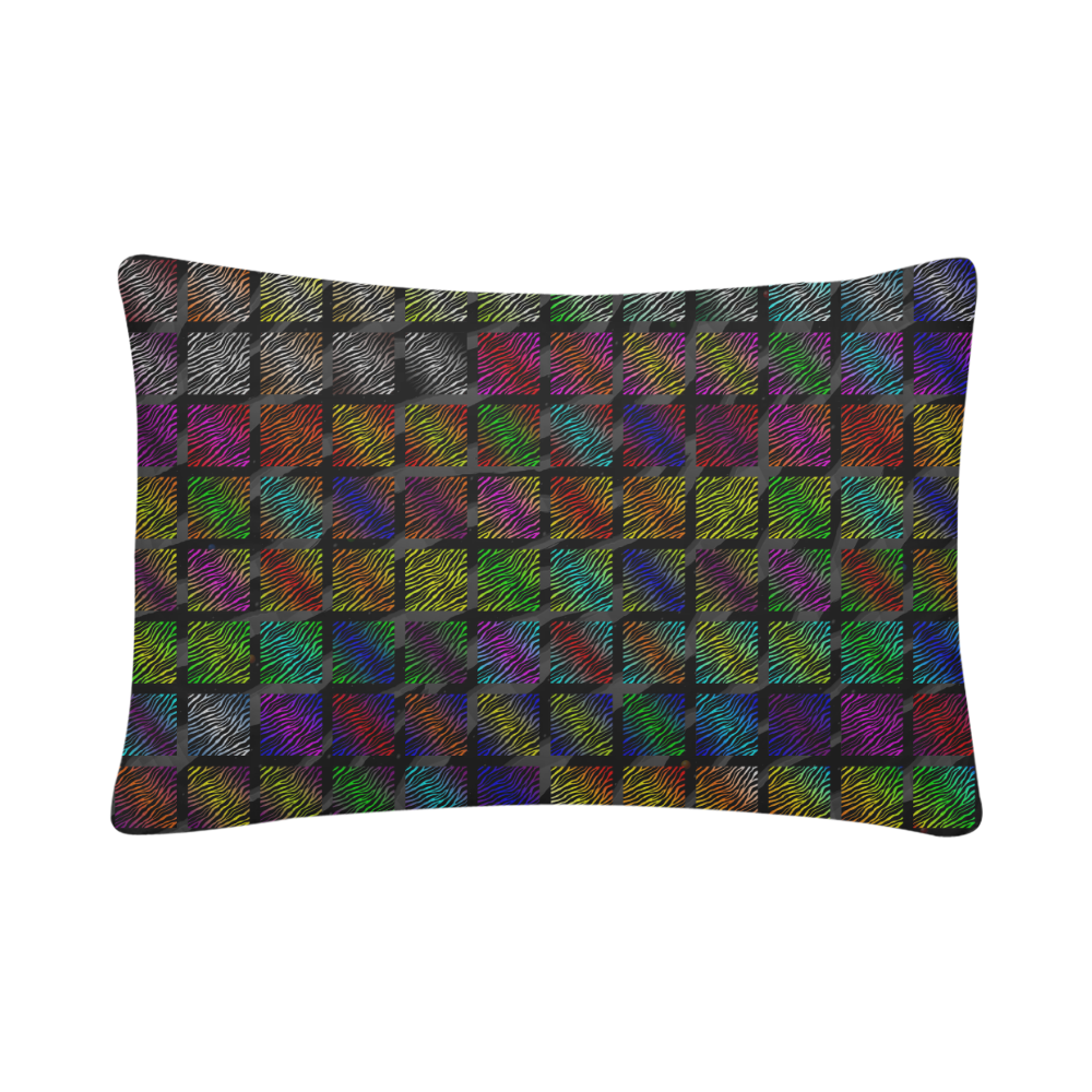 Ripped SpaceTime Stripes Collection Custom Pillow Case 20"x 30" (One Side) (Set of 2)