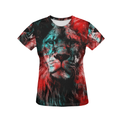 lion jbjart #lion All Over Print T-Shirt for Women (USA Size) (Model T40)