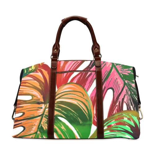 Pretty Leaves D by JamColors Classic Travel Bag (Model 1643) Remake