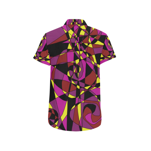 Multicolor Abstract Design S2020 Men's All Over Print Short Sleeve Shirt/Large Size (Model T53)