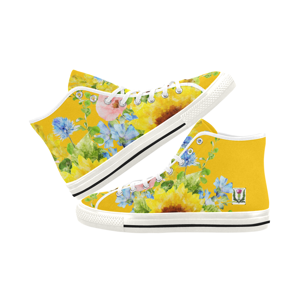 Fairlings Delight's Sunflower Bouquets Women's Kicks 53086D6 Vancouver H Women's Canvas Shoes (1013-1)