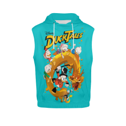 DuckTales All Over Print Sleeveless Hoodie for Men (Model H15)