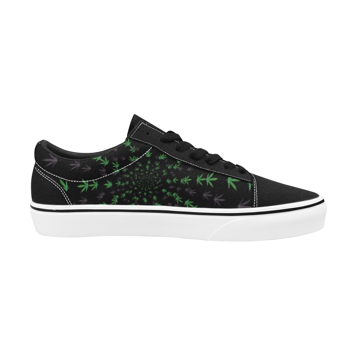 Leafzzz #12 Men's Low Top Skateboarding Shoes (Model E001-2)