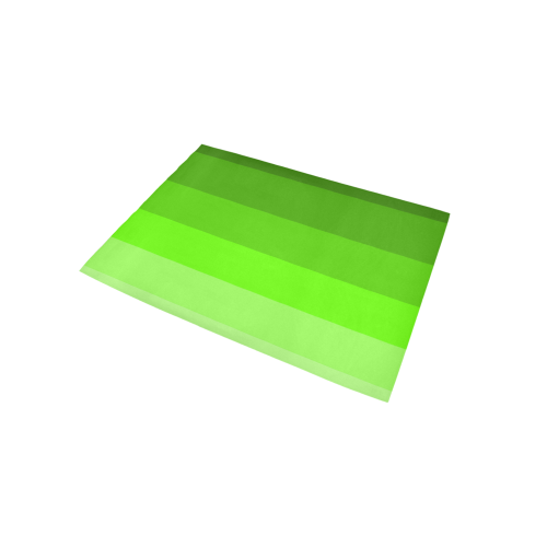Green stripes Area Rug 5'x3'3''