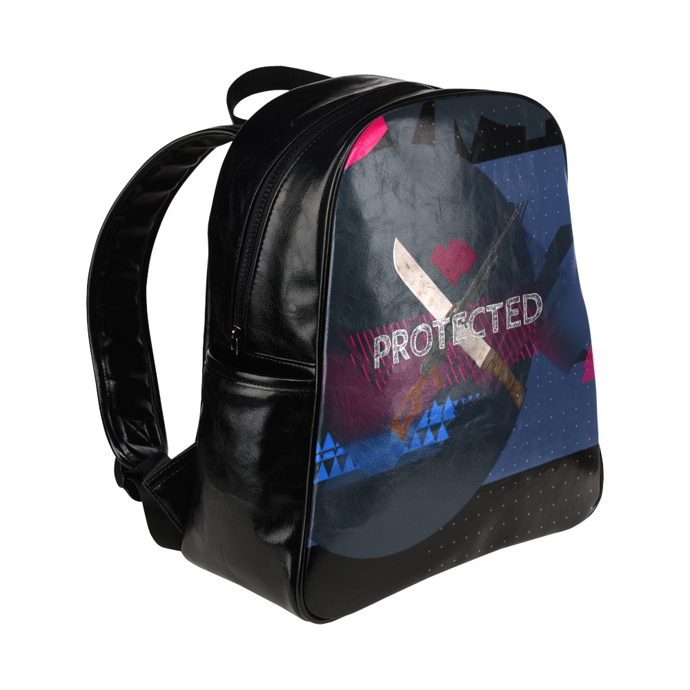 Tactical - I'm Protected backpack Multi-Pockets Backpack (Model 1636)