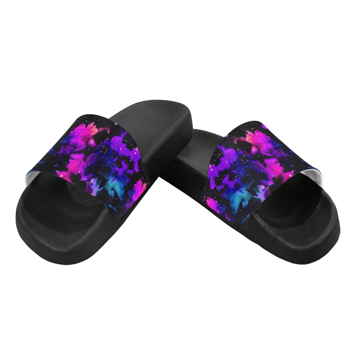 Dawn Tie Dye Galaxy Women's Slide Sandals (Model 057)