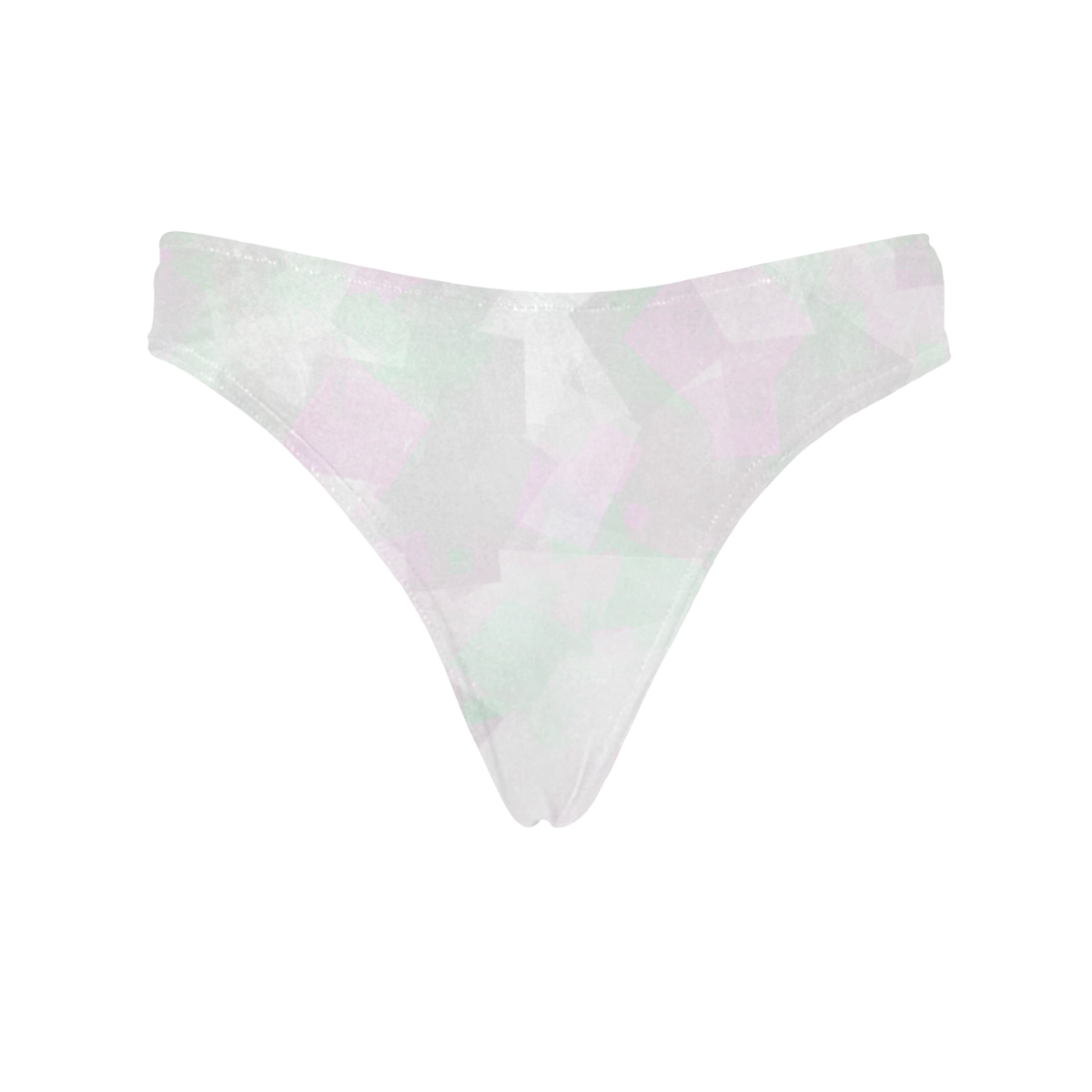 Clear Amour Snuff Mint Women's All Over Print Thongs (Model L30)