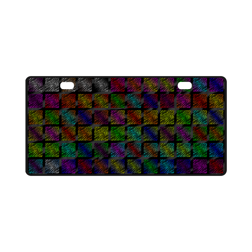 Ripped SpaceTime Stripes Collection License Plate