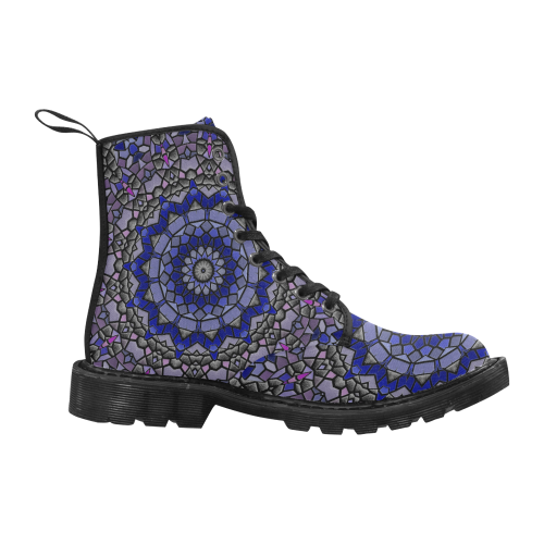 Lavender mosaic AA Martin Boots for Women (Black) (Model 1203H)